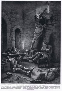 De ontsnapping van Ralph Flambard uit de Toren door Henry A. Payne